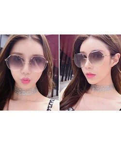 Sport Color Coated Full Metal Frame UV400 Heart Shape Sunglasses Eyewear - U-gray - C3194L2RCI6 $14.52