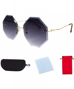 Sport Color Coated Full Metal Frame UV400 Heart Shape Sunglasses Eyewear - U-gray - C3194L2RCI6 $14.52