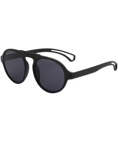 Aviator Fashion Men Women Irregular Shape Sunglasses Glasses Vintage Retro Style Luxury Accessory (C) - C - CT195N2HREC $10.34