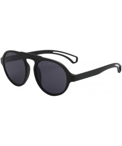 Aviator Fashion Men Women Irregular Shape Sunglasses Glasses Vintage Retro Style Luxury Accessory (C) - C - CT195N2HREC $10.34