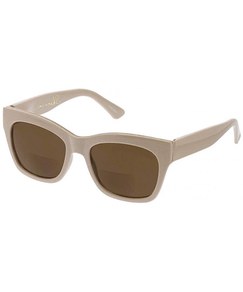 Square Women's Shine On Square Hideaway Bifocal Sunglasses - Taupe - 53 mm 2 - C318OILQH79 $18.31