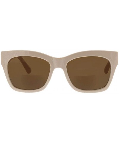 Square Women's Shine On Square Hideaway Bifocal Sunglasses - Taupe - 53 mm 2 - C318OILQH79 $18.31
