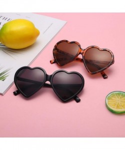 Square Women Fashion Oversized Heart Shaped Retro Sunglasses Cute Eyewear Uv Protection Eyeglasses Eyewear For Outdoor - CT18...