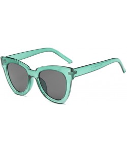 Cat Eye Women Fashion Retro Cat Eye Sunglasses Designer Square Frame Eyeglass Shades New - Bkgy - CX18WSKDLTZ $7.90
