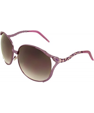 Oval SF8867 Elegant Oval Fashion Sunglasses for Women - Purple - CT11DN2BKEJ $11.70