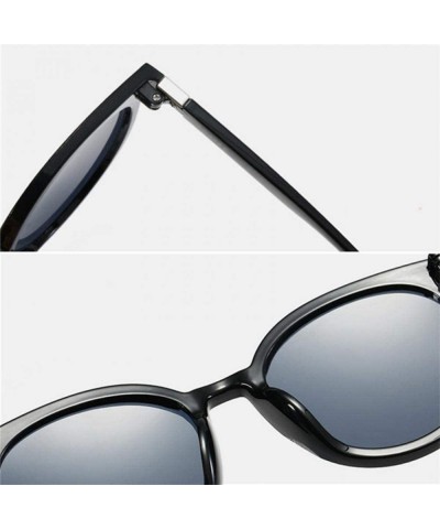 Oversized Oversized Sunglasses Women Fashion Luxury Brand Designer Vintage Sun Gray - Brown - CP18YR6YLHW $7.96