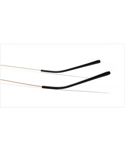 Rimless Retro Small Square Frameless Sunglasses for Women/Men Metal Legs UV400 - C2 - CO19054DOO4 $14.87