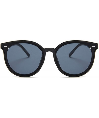 Square Classic Oval Women Sunglasses Vintage Luxury Plastic Cat Eye Sun Glasses UV400 Fashion Eyewear - Transparent Pink - C4...