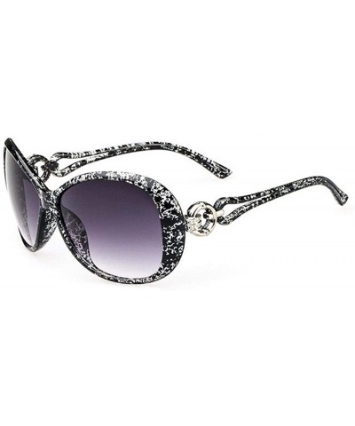 Oversized Women Sunglasses Fashion Oval Shape UV400 Framed Sunglasses Retro Goggles Eyeglasses - Color 2 - CI18WCGKM7O $8.31