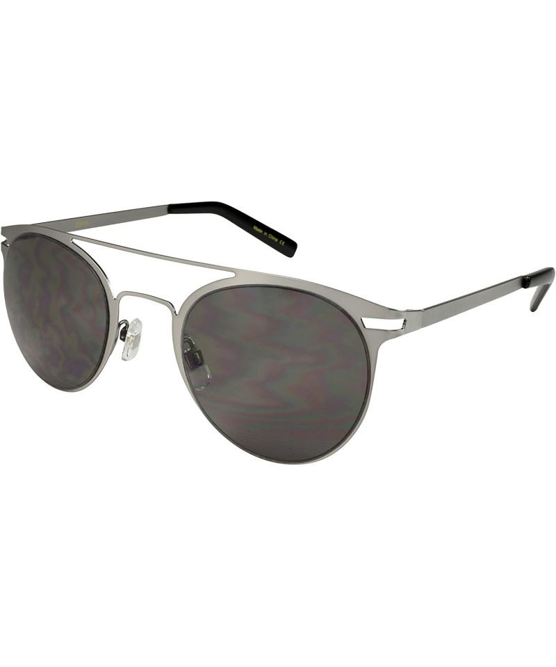 Aviator Modified Round Aviator Sunglasses 25014-SD - Matte Gunmetal - CO12MRRFYH9 $8.19