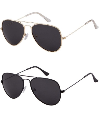Square Aviator Sunglasses for Women Men Polarized Vintage Retro Designer Glasses UV 400 Protection - C918RZZDEO2 $11.60
