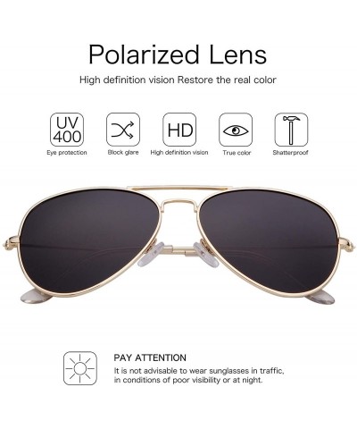 Square Aviator Sunglasses for Women Men Polarized Vintage Retro Designer Glasses UV 400 Protection - C918RZZDEO2 $11.60