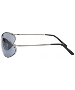 Round Matrix Neo Sunglasses men Metal Wire Frame Anti UV400 - Gray - CY18IM38LQX $24.60