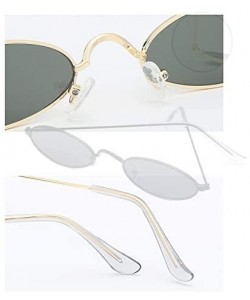 Oval Wamsan Women's Sunglasses Polarized Glasses Vintage Sun Glasses for Men Women Driving UV Protection - Style6 - CR18RRK73...