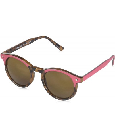 Round Mumbles Round Sunglasses - Burgundy/Tort - C118WC2ERDS $15.69