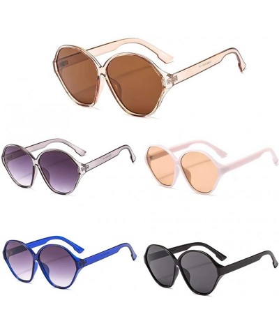 Wrap Oversized Goggle Retro Square Sunglasses UV Radiation Protection Eyewear - E - CV196M2U7HL $11.68