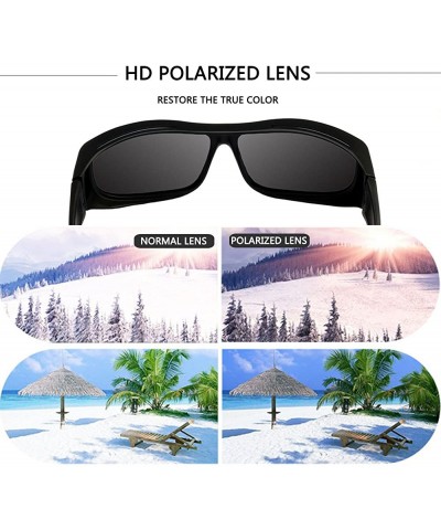 Goggle Unisex Wear Over Prescription Sunglasses - Polarized Fit Over Sun Glasses - Matte Black Frame Gray Lens - C21804QDC57 ...