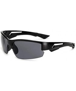 Sport Fishing Sunglasses Hunting Sport Sunglasses Polarized Lens UV Protection Clear Vision for Outdoor - Black-black - CL18N...