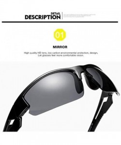 Sport Fishing Sunglasses Hunting Sport Sunglasses Polarized Lens UV Protection Clear Vision for Outdoor - Black-black - CL18N...