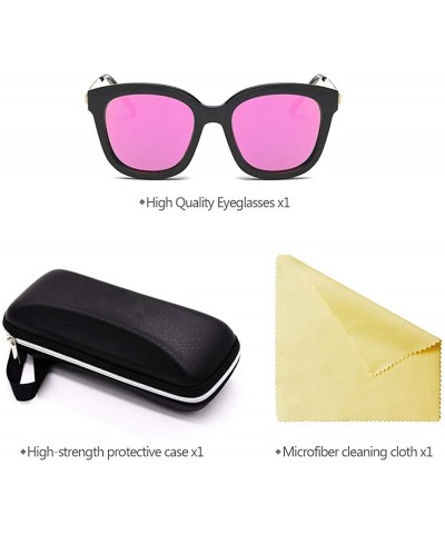 Sport Men Women Polarized Sunglasses UV400 Classic Rimmed Driving Sunglasses - Black-purple - C518RMRDUA2 $9.89