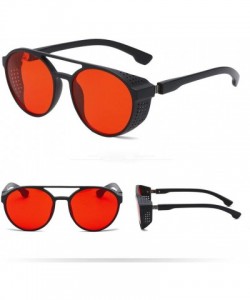 Aviator Men Vintage Eye Sunglasses Retro Eyewear Fashion UV Protection Luxury Accessory (Red) - Red - C7195N2CUG9 $11.72