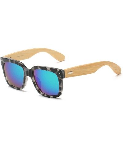 Goggle Women Square Fashion Sunglasses - Purplegreen - CL18WR9TM2R $38.15