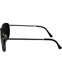 Aviator 3 Pairs Swag Aviator B Fashion Sunglasses Black White Pink Frame Flash Mirror Lens - CA18Z6LTEWX $74.06