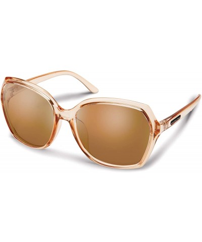 Sport Women's Adelaide Large Fit Sunglasses - Crystal Peach / Polarized Brown - CA196T85HID $42.21