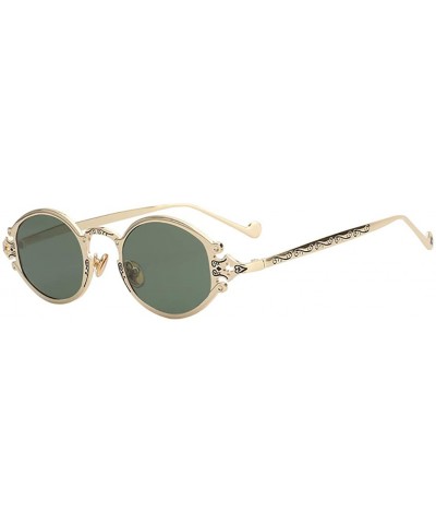 Goggle replica engraved sunglasses polarized outdoor - Dark Green Lens - CR199Y2IOL6 $28.77