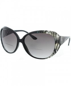 Oversized Bodacious Bifocal Reading Sunglasses Readers for Women - Black - CT11O27QQTX $16.17