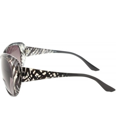 Oversized Bodacious Bifocal Reading Sunglasses Readers for Women - Black - CT11O27QQTX $16.17