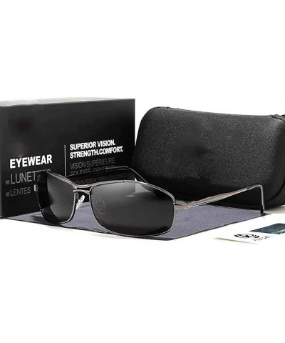 Sport Men Driving Sunglasses Polarized Smooth Design Rectangle Sun Glasses Sport C4 - C1 - C718XQZMGKQ $33.81