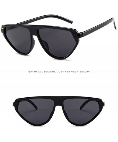 Rectangular Unisex Fashion Sunglasses-Women Men Vintage Retro Glasses Eyewear - F - CH18Q54HU5U $7.04