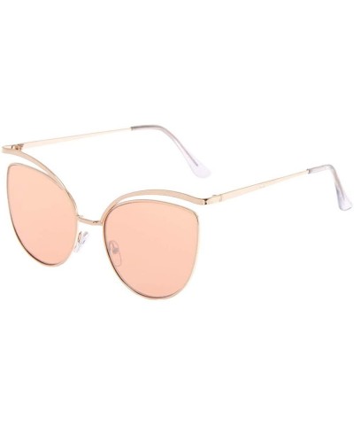 Cat Eye Women's Mod Cat Eye Sunglasses - Rose Gold - CR18TG7X27M $16.68