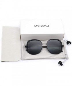 Sport Women's Square Large Frame Sunglasses Metal Scales Brown Gradient UV400 Beach Sunglasses - Black - CJ18QK05HL3 $14.29
