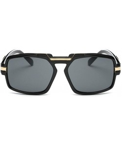 Oversized Oversized Square Sunglasses Man Luxury Brand Design Sun Glasses Men Plastic+Metal Frame Eyewear UV400 - CV199QD7UOO...