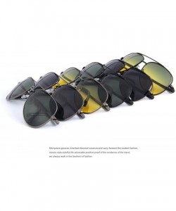 Goggle Men Polarized Sunglasses Night Vision Driving UV400 - C02 Black Black - CG199CGQWDW $27.20