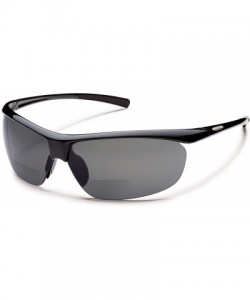 Semi-rimless Zephyr +2.50 Polarized Reader Sunglasses - Black Frame - C811811LE11 $39.08