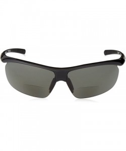 Semi-rimless Zephyr +2.50 Polarized Reader Sunglasses - Black Frame - C811811LE11 $39.08