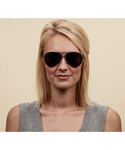 Aviator Heat Wave Reading Aviator Sunglasses - Black - CX1965C4XWE $27.74