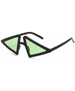 Oversized Fashion Vintage Triangle Shape Punk Style Sunglasses for Women Men UV400 - Green - C418E8U8TL5 $8.31