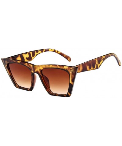 Cat Eye Fashion Women Ladies Fashionable Over-Sized Sunglasses Vintage Retro Cat Eye Sun Glasses - Blue - C818QK45IWL $8.43