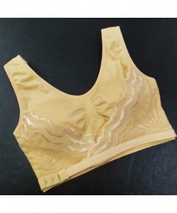 Sport Air Permeable Cooling Summer Sport Yoga Wireless Bra - A-yellow - C318UC9LDNL $8.90