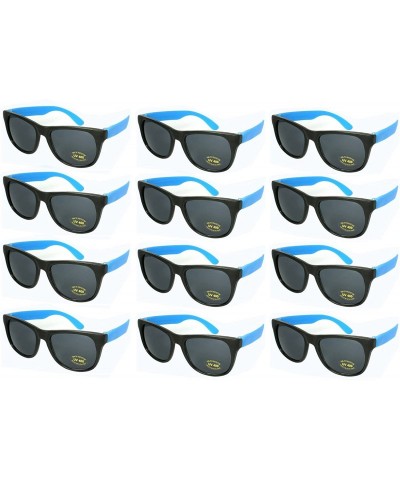 Oval 12 Pack 80's Style Neon Party Sunglasses Adult/Kid Size with CPSIA certified-Lead(Pb) Content Free - CE129IDIETZ $13.28