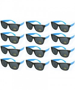 Oval 12 Pack 80's Style Neon Party Sunglasses Adult/Kid Size with CPSIA certified-Lead(Pb) Content Free - CE129IDIETZ $13.28
