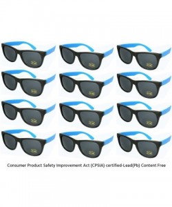 Oval 12 Pack 80's Style Neon Party Sunglasses Adult/Kid Size with CPSIA certified-Lead(Pb) Content Free - CE129IDIETZ $22.68