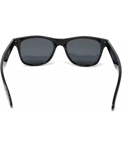 Sport Sunglasses Classic 80's Vintage Style Design - Black Gloss Polarized - C218XAXODLR $9.33