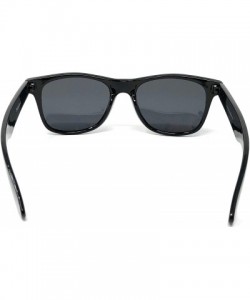 Sport Sunglasses Classic 80's Vintage Style Design - Black Gloss Polarized - C218XAXODLR $9.33