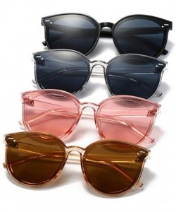 Oversized Oversized Sunglasses Women Fashion Luxury Brand Designer Vintage Sun Gray - Pink - C818YKURMUM $20.70