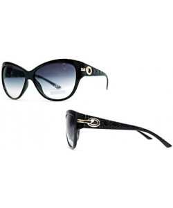 Square Women's Fashion Square-Frame Sunglasses - Black/Transparent - CL18HDEG5LI $33.50